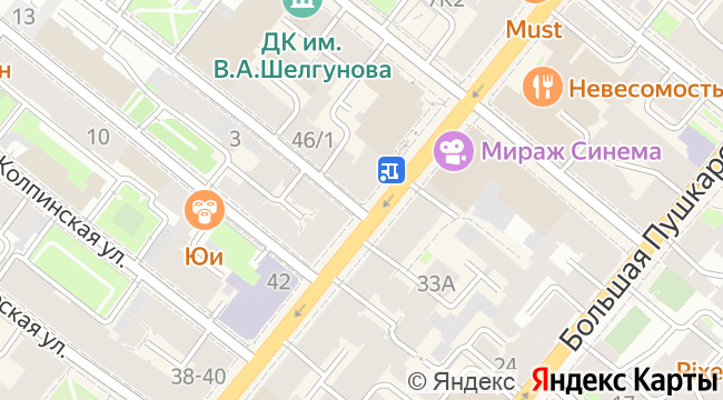 Карта: Большой проспект П.С., 46/1